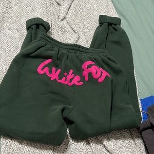 White fox sweats